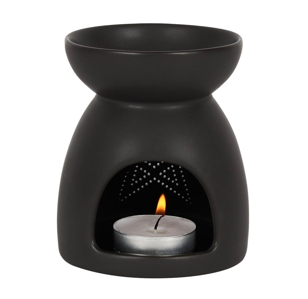 Gothic Black Pentagram Oil Burner