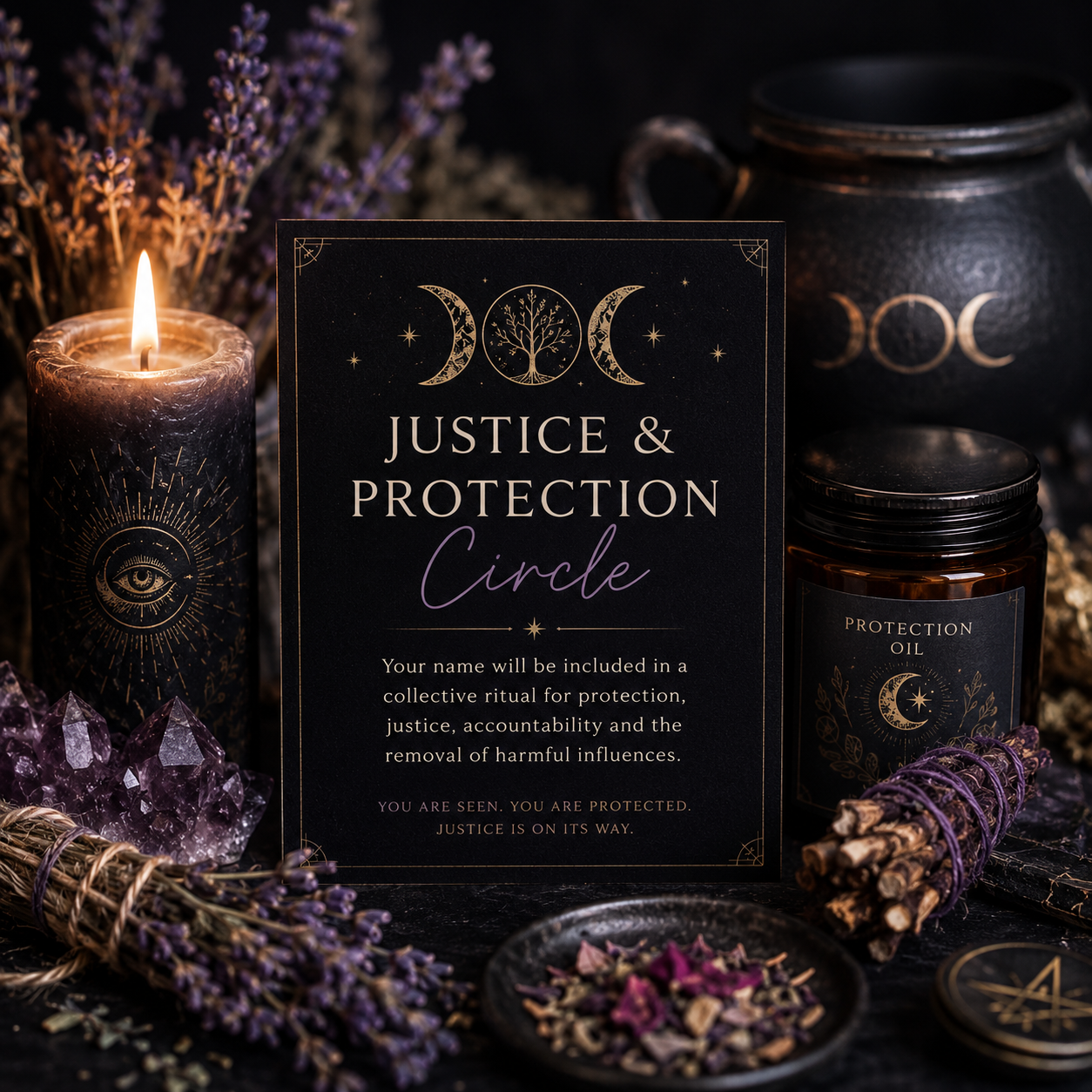 Justice & Protection Circle (Group Spell)