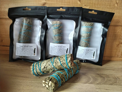 Ffyn Glanhau Mwg Cedar