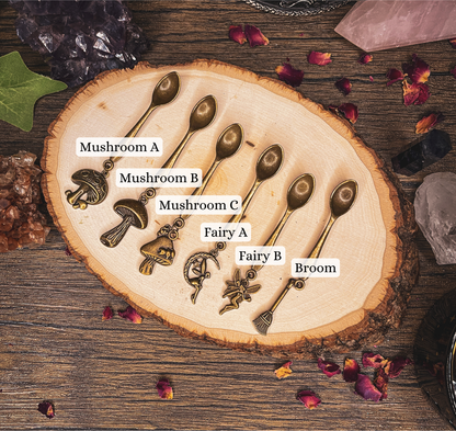 Llwyau Swyn Wrach, Llwyau Wrach Efydd, Llwyau Perlysiau