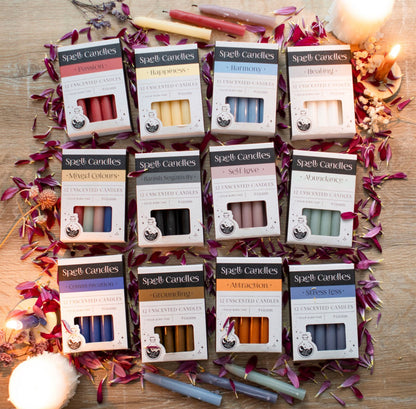Pack of 12 Colour Chime Candles