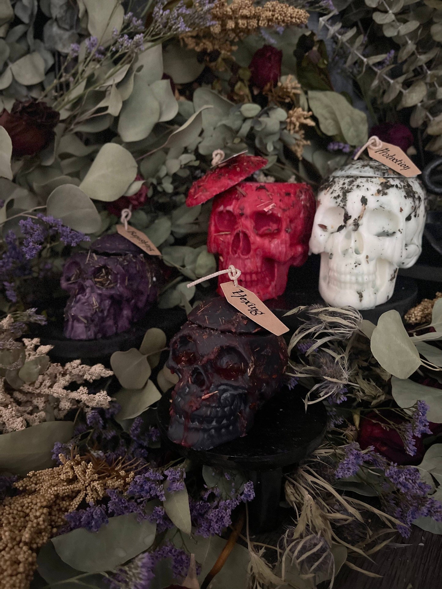 Dressed Thought Control Candles | Skull Candles