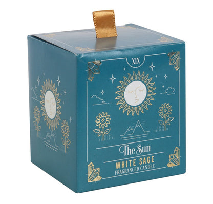 The Sun White Sage Tarot Candle - Imperfect Stock