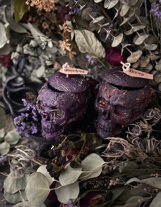 Dressed Thought Control Candles | Skull Candles | Witchcraft