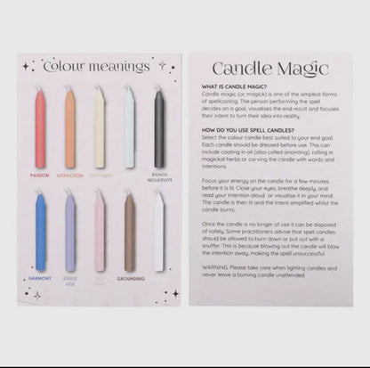 Pack of 12 Colour Chime Candles
