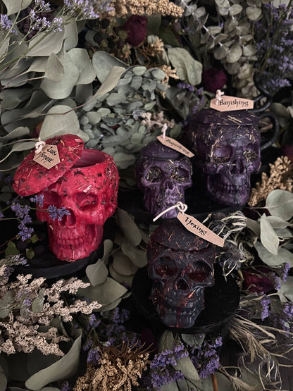 Dressed Thought Control Candles | Skull Candles